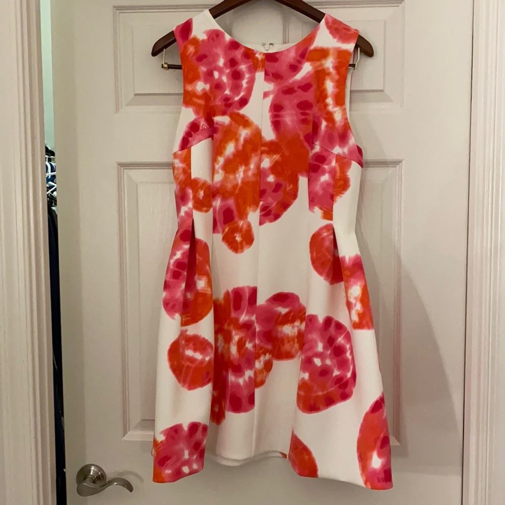 Pink and Orange Tie Dye Calvin Klein Fit and Flare